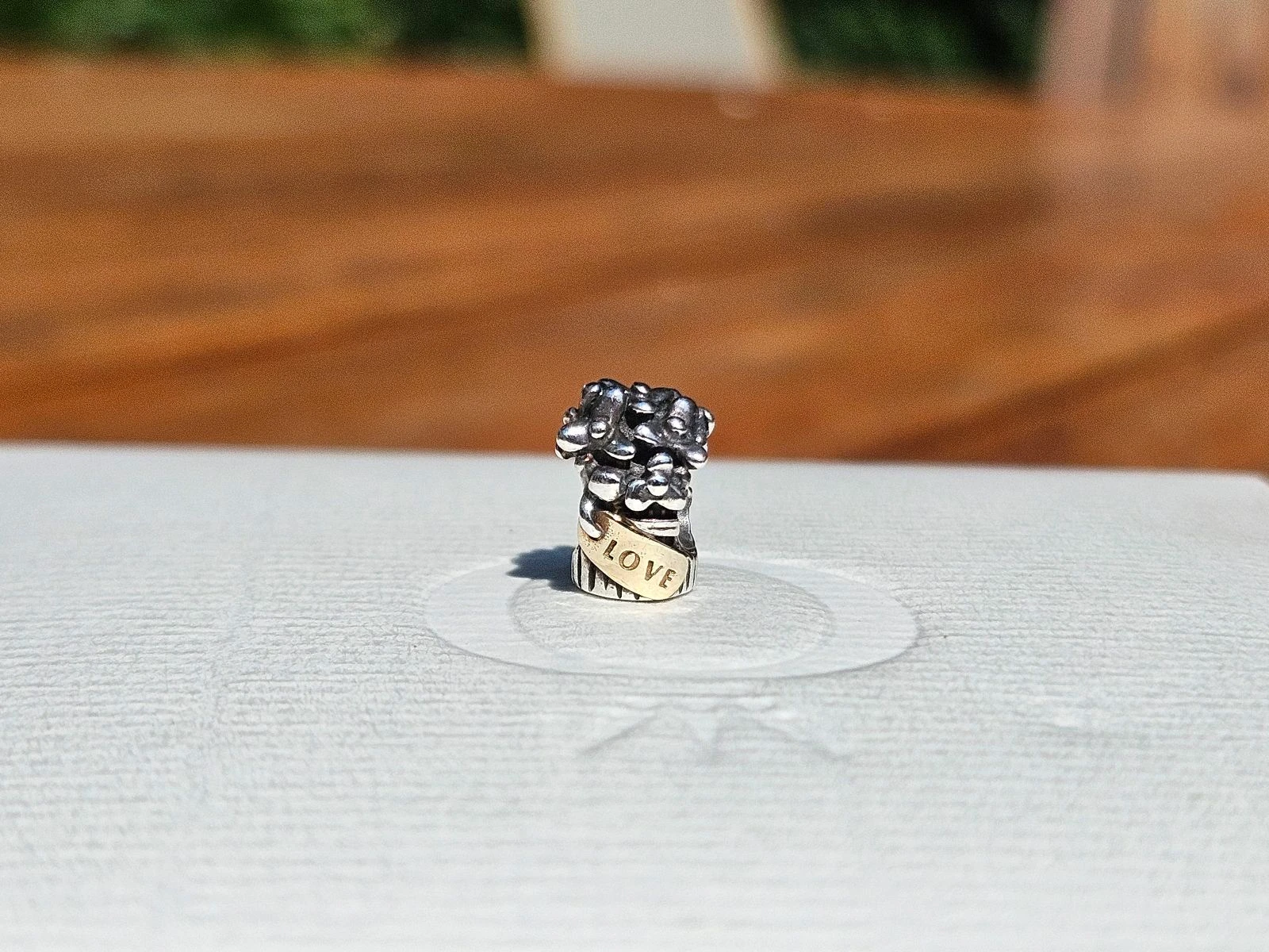 Pandora charm bouquet 14k gold bicolor